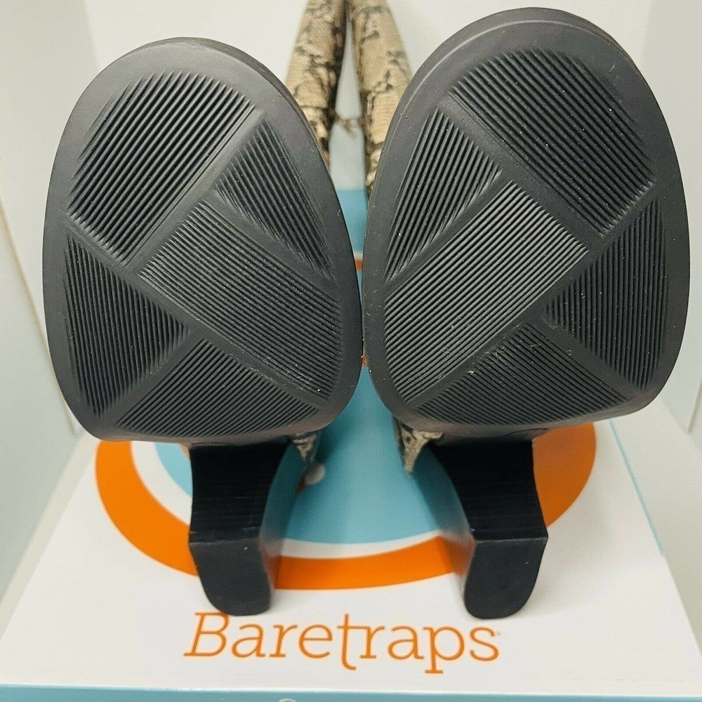 Baretraps LILLY Women's Boots Natural Snake Sz 7 M - Picture 7 of 8